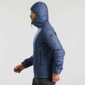 Куртка-пуховик для горного треккинга с капюшоном синтет. мужская MT100 - 5°C  FORCLAZ