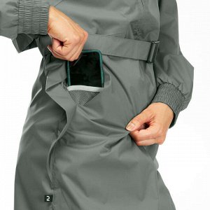 DECATHLON Куртка водонепроницаемая длинная для походов на природе женская Raincut Long QUECHUA