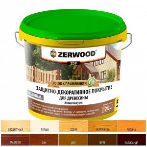 Защитно-декоративное покрытие ZERWOOD ZDP махагон 5кг