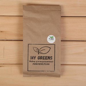 Набор для выращивания микрозелени My Greens, Редис Санго, лоток, джутовый коврик