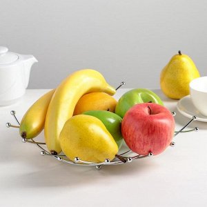 Блюдо для фруктов Доляна, 23 см х 23 см х 4 см