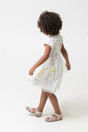 Платье для девочки Crockid КР 5679 белая лилия, нежные цветы к285