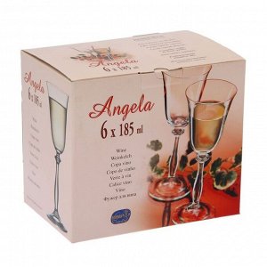 Набор бокалов для вина «Анжела», 185 мл, 6 шт.