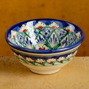 Пиала чайная Риштанская Керамика «Узоры», 200 мл, d=11 см, МИКС
