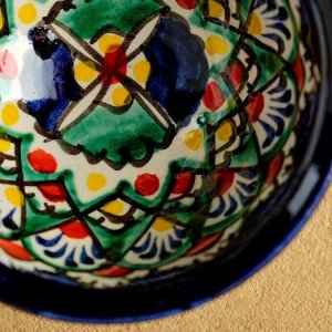Пиала узбекская Риштанская Керамика «Узоры», 120 мл, d=9.5 см, МИКС