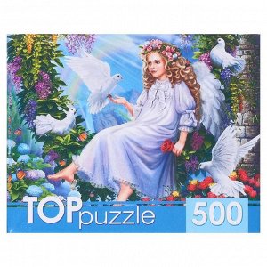 Пазлы 500 элементов «Ангелок в саду»