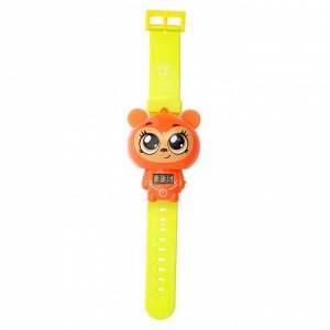 Электронные часы «Ловкая обезьяна», цвет оранжевый