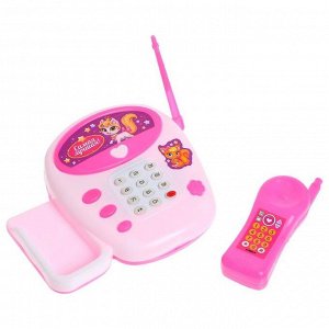Музыкальный телефончик «Маленькая леди», русская озвучка, цвет розовый