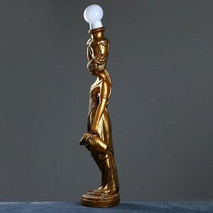 Лампа интерьерная "Девушка с кувшином" бронза 145см