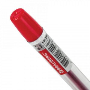 Ручка шариковая масляная с грипом BRAUBERG "Model-XL" ORIGINAL, КРАСНАЯ, узел 0,7 мм, линия письма 0,35 мм, 143244