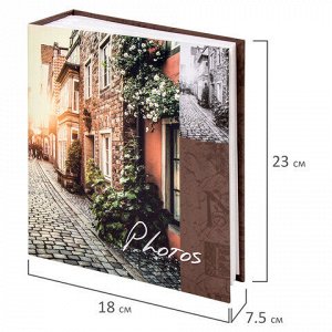 Фотоальбом BRAUBERG "Итальянские улочки" на 304 фото 10х15 см, твердая обложка, термосклейка, 391167
