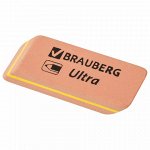 Ластик BRAUBERG &quot;Ultra&quot;, 41х14х8 мм, оранжевый, натуральный каучук, 228705