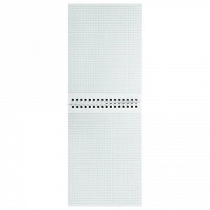 Блокнот А5 (146х205 мм), 60 л., гребень, картон, жесткая подложка, клетка, BRAUBERG, "Классика", 129812
