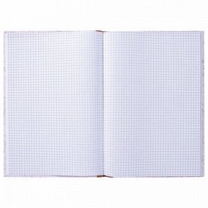 Книга учета 96 л., клетка, твердая, крафт, блок офсет, А4 200х290 мм, STAFF, 130215