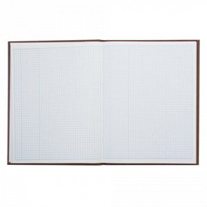 Книга учета 96 л., клетка, твердая, бумвинил, блок офсет, А4 210х265 мм, STAFF, 130042