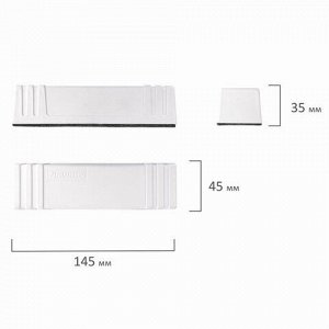 Стиратель магнитный для магнитно-маркерной доски (45х145 мм), BRAUBERG "Standard", 237091