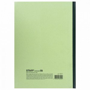 Книга учета 96 л., линия, твердая, типографский блок, А4 200х290 мм, STAFF, 130217