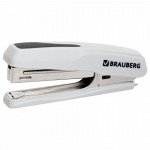Степлер №10 BRAUBERG &quot;Extra&quot;, до 20 листов, антистеплер, серый, 229083