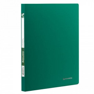 Папка с пластиковым скоросшивателем BRAUBERG “Office“, зеленая, до 100 листов, 0,5 мм, 222642