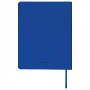 Дневник 1-11 класс 48 л., обложка кожзам (гибкая), термотиснение, BRAUBERG "LATTE", синий, 105441