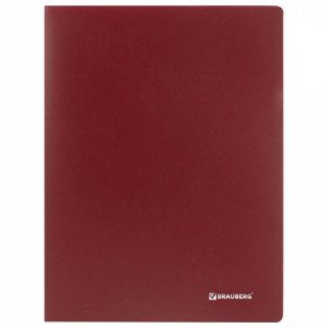 Папка 30 вкладышей BRAUBERG "Office", красная, 0,5 мм, 222630