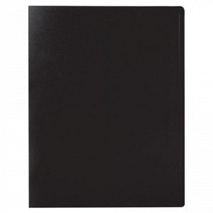 Папка 30 вкладышей STAFF, черная, 0,5 мм, 225697