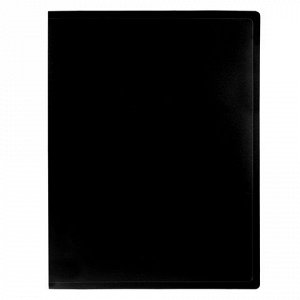 Папка 100 вкладышей STAFF, черная, 0,7 мм, 225713