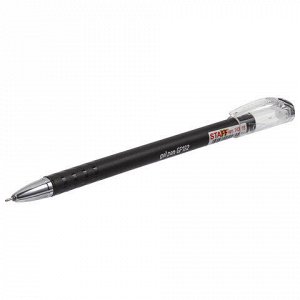 Ручка гелевая STAFF "College" GP-182, ЧЕРНАЯ, корпус черный, игольчатый узел 0,6 мм, линия письма 0,3 мм, 143018