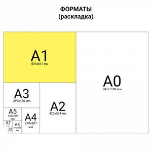 Папка для рисунков и чертежей, А1, 920х660 мм, "Пленэр-1", с ручками, кожзам и ткань, черная, 674/1