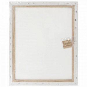 Холст на подрамнике BRAUBERG ART DEBUT, 40х50см, грунтованный, 100% хлопок, мелкое зерно, 191024