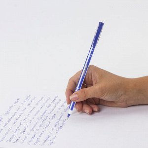 Ручка шариковая масляная ПИФАГОР "Softy", СИНЯЯ, корпус ассорти, узел 0,7 мм, линия письма 0,35 мм