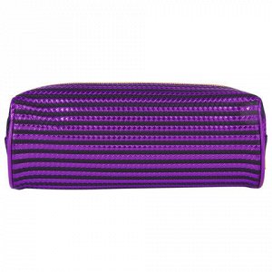 Пенал-косметичка BRAUBERG, мягкий, "Royal", фиолетовый, 19х6х6 см, 229022