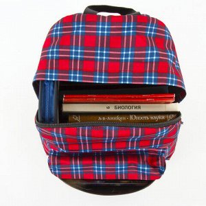 Рюкзак BRAUBERG, универсальный, сити-формат, Шотландская клетка, 20 литров, 41х32х14 см, 228861
