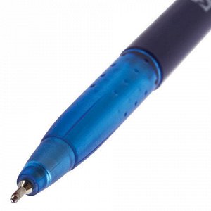 Ручка шариковая масляная BRAUBERG "Oil Base", СИНЯЯ, корпус синий, узел 0,7 мм, линия письма 0,35 мм, 141634