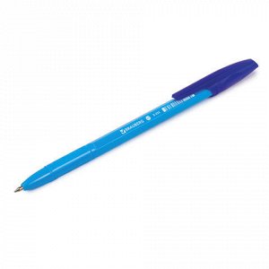 Ручка шариковая BRAUBERG "X-333" NEON SOLID, СИНЯЯ, корпус ассорти, узел 0,7 мм, линия письма 0,35 мм, 142831