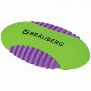 Ластик BRAUBERG "Mix S", 58х33х13 мм, цвет ассорти, 228724