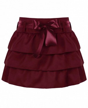 Бордовая школьная юбка для девочки 80275-ДШ21