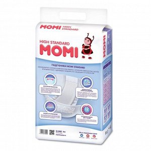 Подгузники MOMI High Standard M (6-11 кг), 62 шт