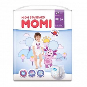 Подгузники-трусики MOMI High Standard XXL (от 15 кг), 26 шт