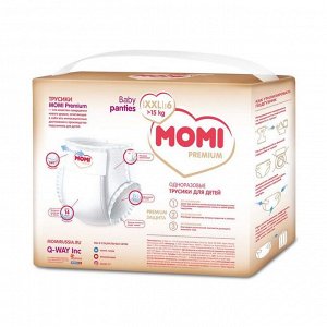 Подгузники-трусики MOMI Premium XXL (от 15 кг), 26 шт