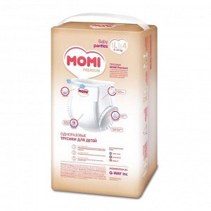 Подгузники-трусики MOMI Premium L (9-14 кг), 44 шт
