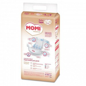 Подгузники MOMI Premium L (9-14 кг), 54 шт