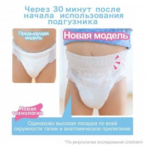 Пoдгyзнuku-тpycuku MOONYMAN для девoчеk, XXL (13-28 kг), 26 шт