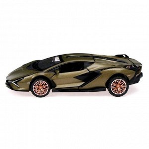 Машина металлическая Lamborghini Sian, открываются двери, капот, багажник, инерция