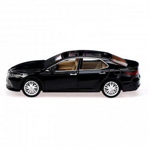 Машина металлическая Toyota Camry, открываются двери, капот, багажник, инерция, цвет чёрный