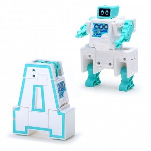 Набор роботов «Алфавит». звуковые эффекты, 6 штук роботов-букв, собираются в 1 робота