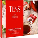 Tess Коллекция чая и чайных напитков в пакетиках, 12 видов (60 шт)