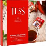 Tess Коллекция чая и чайных напитков в пакетиках, 12 видов (60 шт)