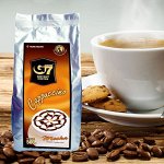 Растворимый кофе  фирмы «TrungNguyen» «G7»  капучино 3в1:
- СО ВКУСОМ МОККО.
Состав: кофе, сахар, сливки.
В 1 упаковке 500 грамм.
