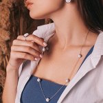 Бусы ассорти &quot;Цепь&quot; блеск шамбала, цвет белый в серебре, L=80, №12